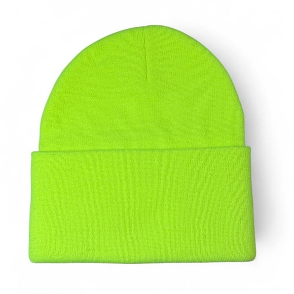 Carhartt Neon Green Yellow Knit Beanie – NWOT - Picture 2 of 3